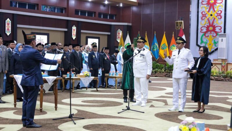 Gubernur Kalteng Lantik Bupati dan Wakil Bupati Barito Utara Masa Jabatan 2025–2030