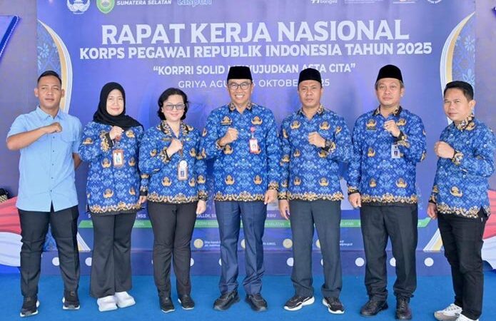Plt. Sekda Kalteng Hadiri Rakernas KORPRI 2025 di Palembang