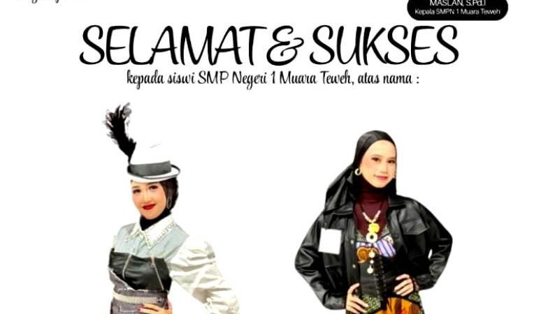 Siswi SMPN 1 Muara Teweh Raih Prestasi Lomba Fashion Show Muslimah Casual