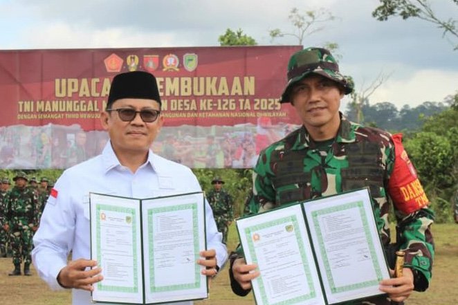 Pj Bupati Barito Utara Resmi Buka TMMD Ke-126