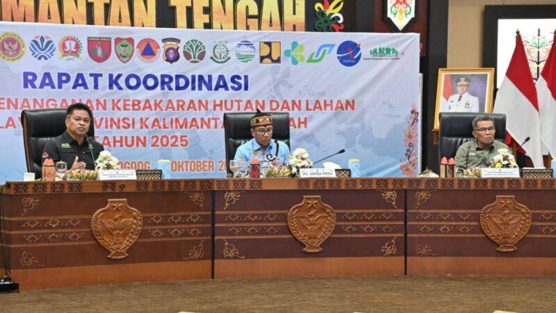 Pemprov Kalteng Gelar Rakor Evaluasi Penanganan Karhutla