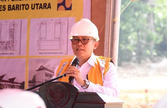 Pj. Bupati Resmikan Pemancangan Tiang Pertama Mako Polres Barito Utara