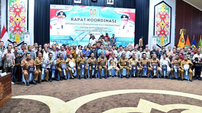 Bupati Barut Hadiri Rakor Optimalisasi PAD Sektor Pertambangan se-Kalteng