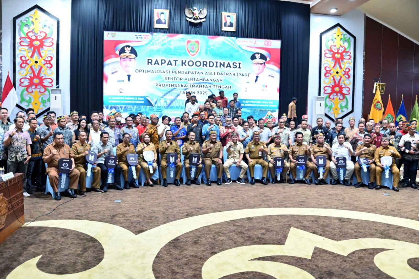 Bupati Barut Hadiri Rakor Optimalisasi PAD Sektor Pertambangan se-Kalteng