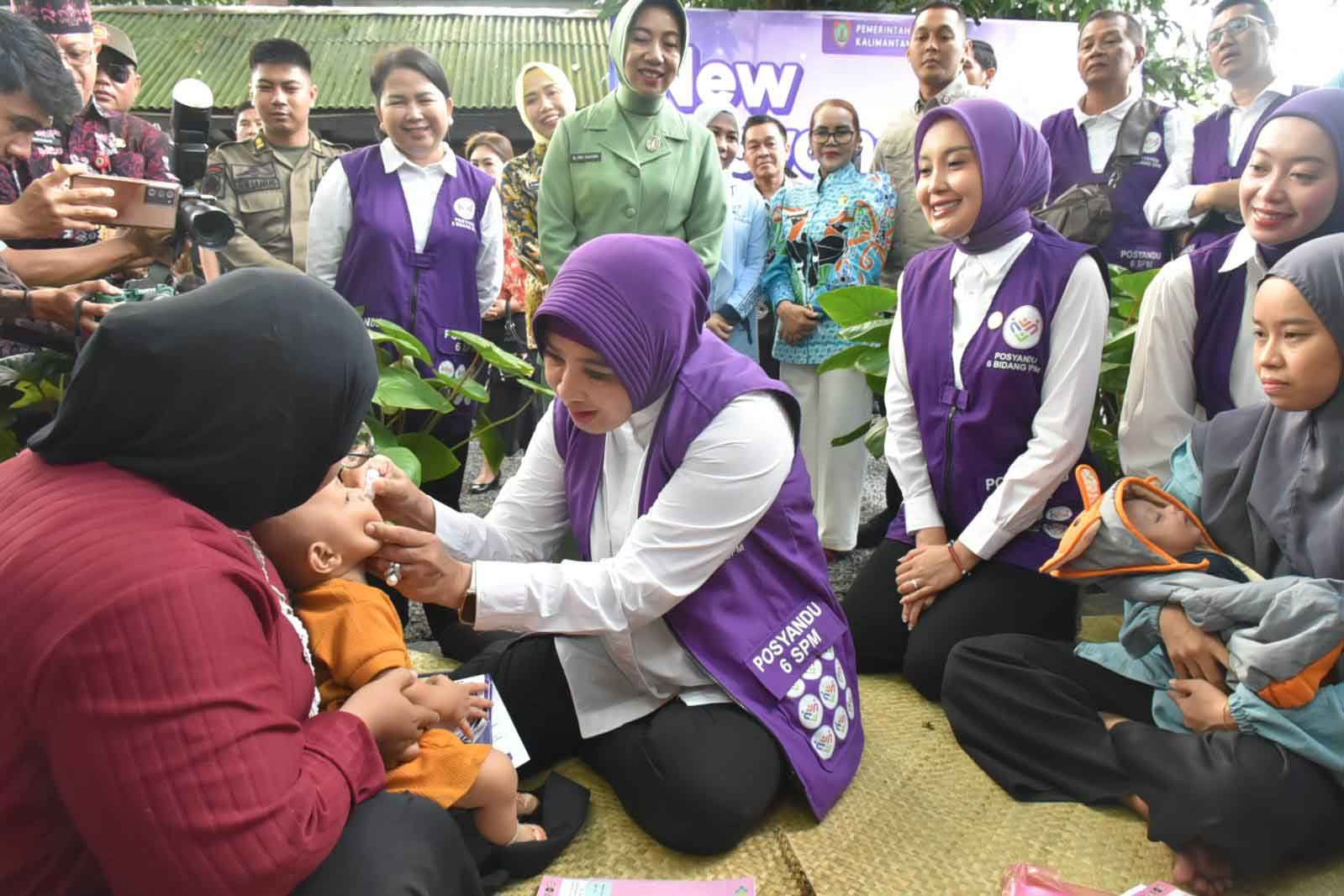 Kunjungi Posyandu Sultan Palangka Raya, Ketum TP PKK Apresiasi Prestasi Kalteng