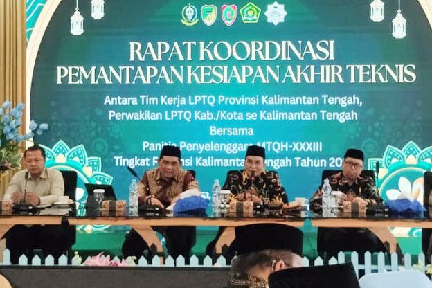 Rakor Pemantapan Kesiapan Teknis Pelaksanaan MTQH XXXIII Tingkat Provinsi Kalteng di Barito Utara