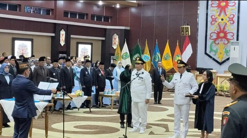 Unsur DPRD Kalteng Hadiri Pelantikan Bupati dan Wakil Bupati Barito Utara