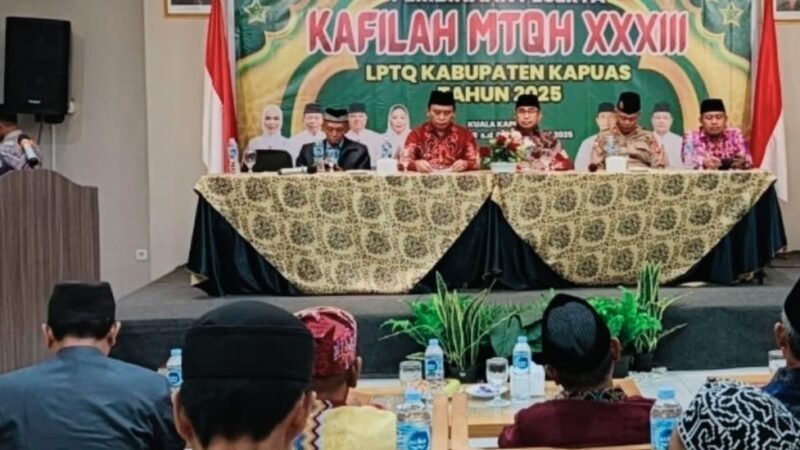 LPTQH Kapuas Gelar Pembinaan Kafilah yang Akan Ikuti MTQH ke-XXXIII Tingkat Prov Kalteng