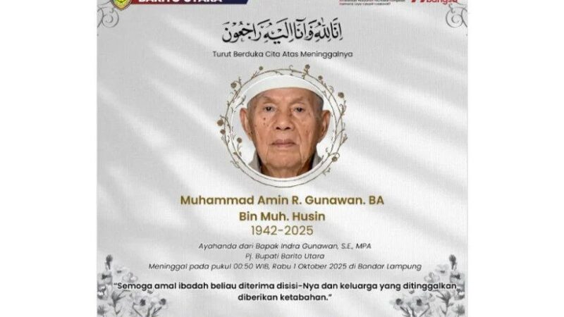 Pemkab Barut Sampaikan Duka Cita Mendalam Atas Wafatnya Ayahanda Pj.Bupati Indra Gunawan