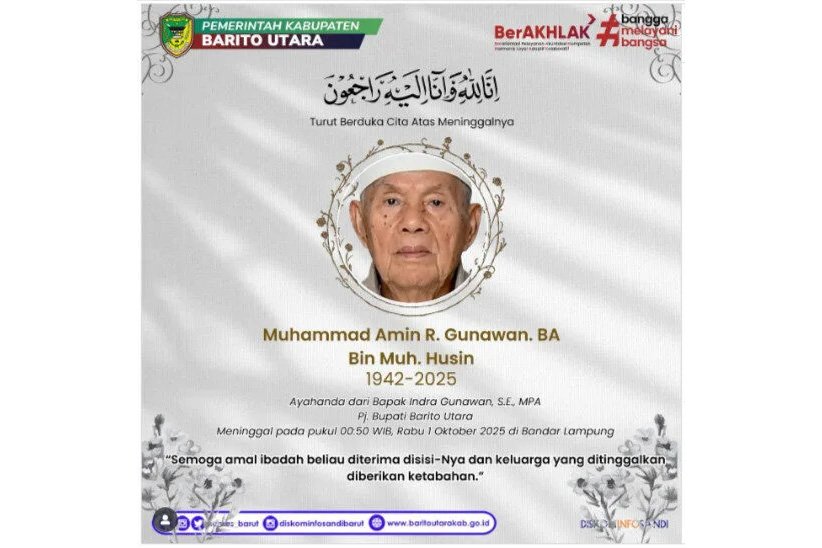 Pemkab Barut Sampaikan Duka Cita Mendalam Atas Wafatnya Ayahanda Pj.Bupati Indra Gunawan