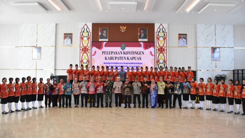 Bupati Wiyatno Lepas Kontingen Kapuas Kontingen HSP ke-97 dan IBAB Tingkat Prov Kalteng