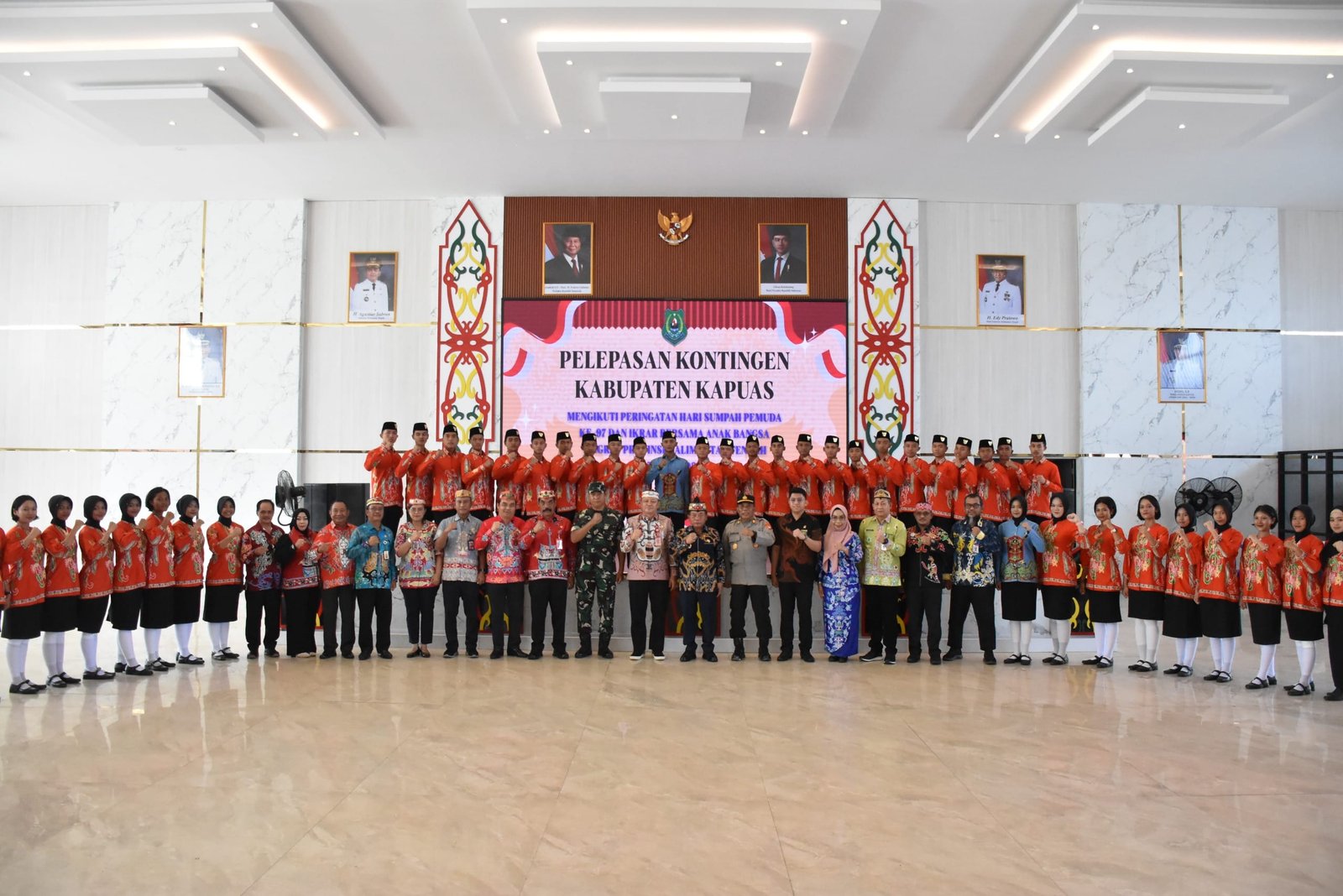 Bupati Wiyatno Lepas Kontingen Kapuas Kontingen HSP ke-97 dan IBAB Tingkat Prov Kalteng