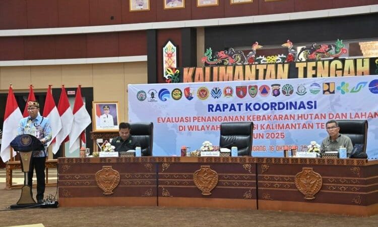 Pemkab Kapuas Hadiri Rakor Evaluasi Penanganan Karhutla Wilayah Pemprov Kalteng