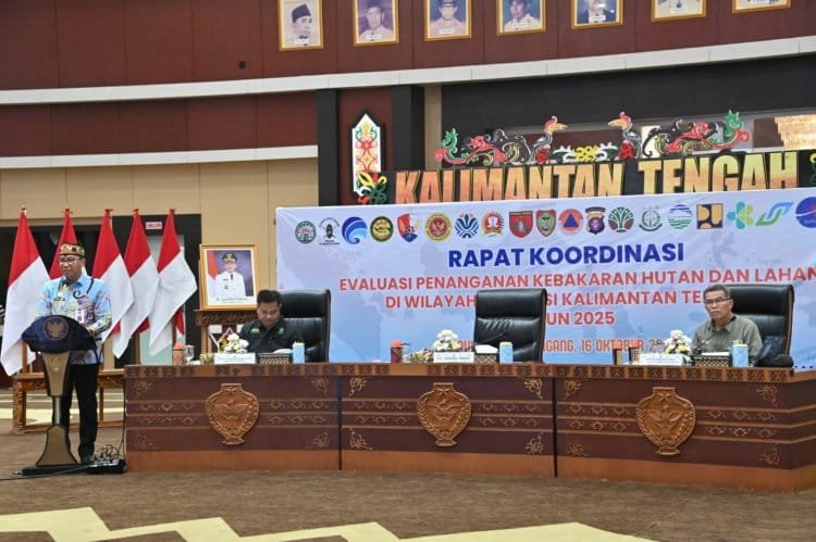 Pemkab Kapuas Hadiri Rakor Evaluasi Penanganan Karhutla Wilayah Pemprov Kalteng